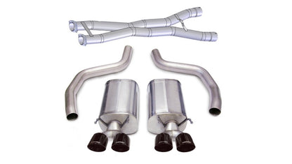 Corsa 06-13 Chevrolet Corvette C6 Z06 7.0L V8 Black Sport Cat-Back Exhaust CORSA Performance