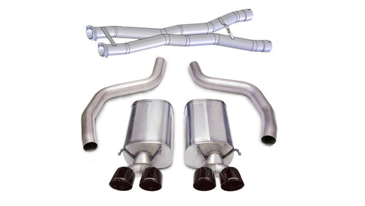 Corsa 06-13 Chevrolet Corvette C6 Z06 7.0L V8 Black Sport Cat-Back Exhaust CORSA Performance