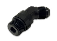 Load image into Gallery viewer, Vibrant -12AN Male to Male -12AN Straight Cut 45 Degree Adapter Fitting - Anodized Black - eliteracefab.com