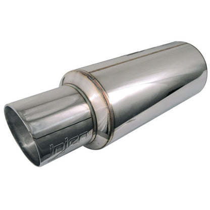 Injen 2 3/8 Universal Muffler w/Stainless Steel resonated rolled tip (Injen embossed logo) Injen