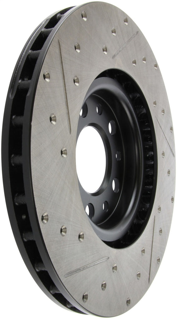 STOPTECH 13+ DODGE DART PERFORMANCE SLOTTED & DRILLED FRONT LEFT ROTOR, 127.63080L - eliteracefab.com