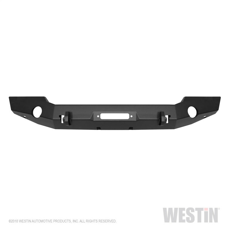 Westin 18-20 Jeep Wrangler JL WJ2 Full Width Front Bumper - Textured Black - eliteracefab.com