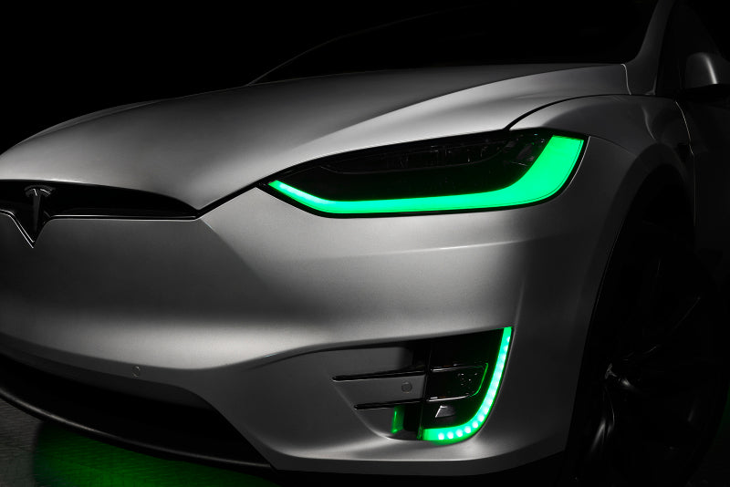 ORACLE Lighting 16-21 Tesla Model X Dynamic ColorSHIFT Headlight & Fog Light DRL Upgrade Kit - eliteracefab.com