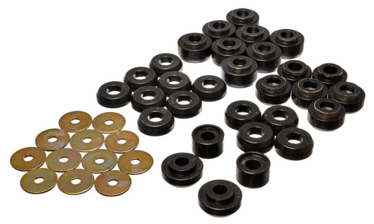 Energy Suspension Chevrolet 4 door Black Body Mounts (Recommended for Police/Taxi/Race) - eliteracefab.com