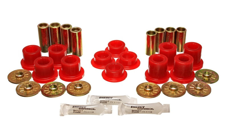 Energy Suspension 92-02 Dodge Viper Red Front Control Arm Bushing Set - eliteracefab.com