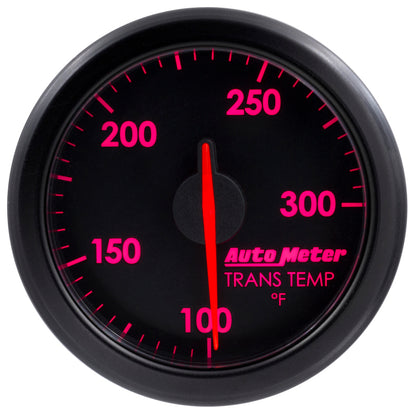 Autometer Airdrive 2-1/6in Trans Temperature Gauge 100-300 Degrees F - Black 9157-T