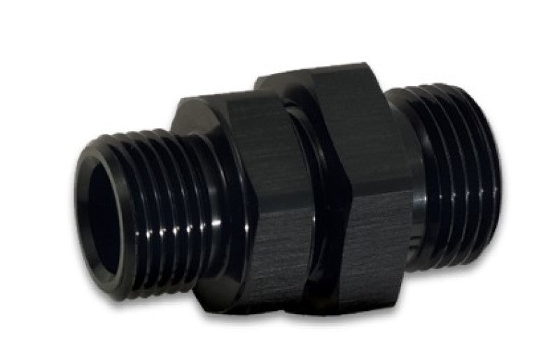 Vibrant -8AN to -6AN ORB Male to Male Union Adapter - Anodized Black Vibrant