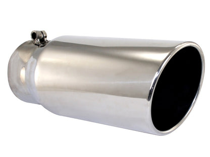 aFe MACHForce XP Exhausts Tips SS-304 EXH Tip 4x5x12L Direct Bolt-On (pol) - eliteracefab.com