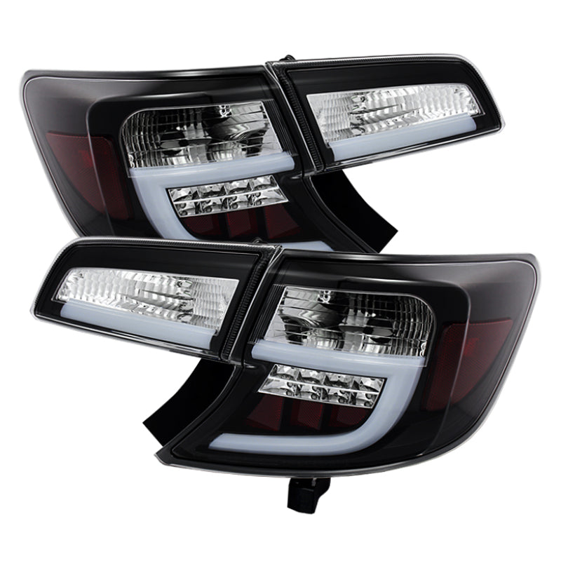 Spyder Toyota Camry 12-14 Light Bar LED Tail Lights Black ALT-YD-TC12-LBLED-BK - eliteracefab.com