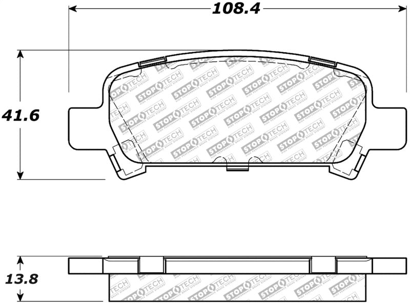 StopTech Street Select Brake Pads - Front/Rear - eliteracefab.com