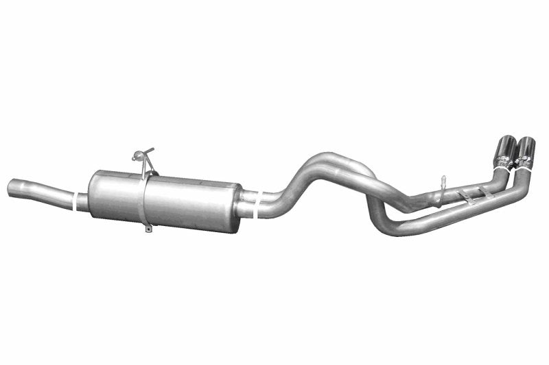 Gibson 99-04 Ford F-250 Super Duty Lariat 6.8L 2.5in Cat-Back Dual Sport Exhaust - Stainless Gibson