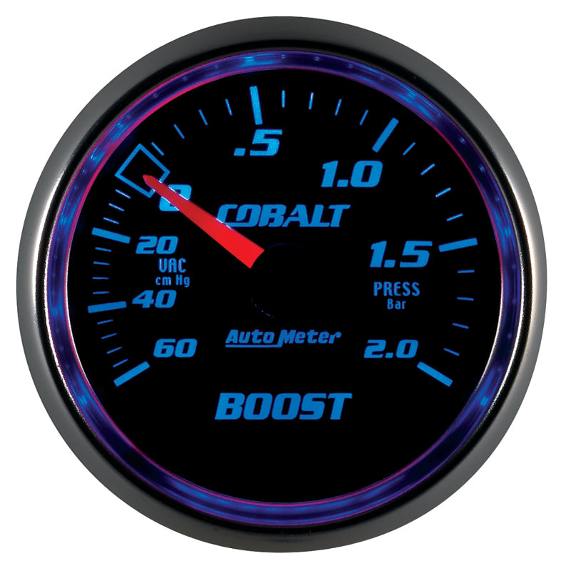 Autometer Cobalt 52mm 2 BAR Mechanical Boost Gauge 6103-M