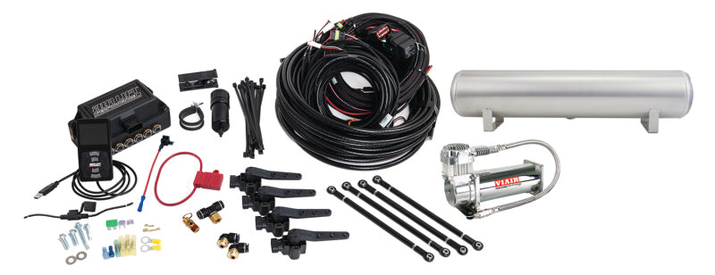 Air Lift 27697 3H air suspension kit with 4 gallon tank and VIAIR 444C compressor