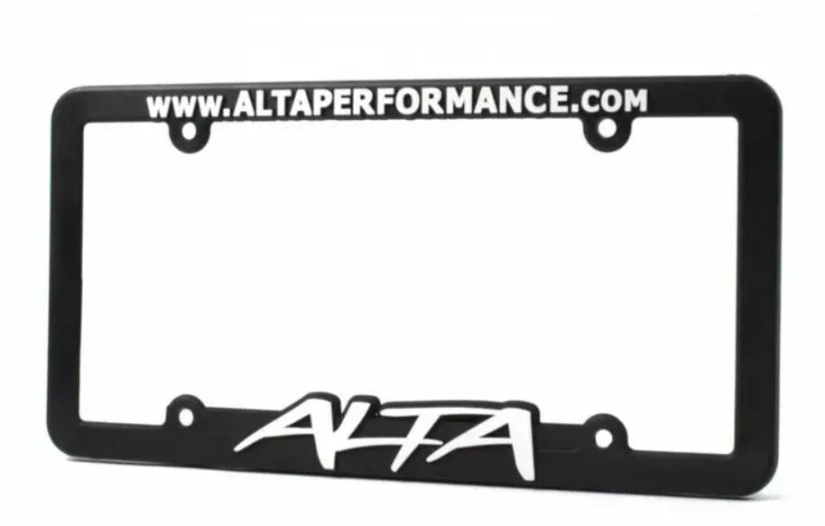 Alta License Plate Frame with ALTA Logo | Universal Fit | SKU: ASM-BDY-501