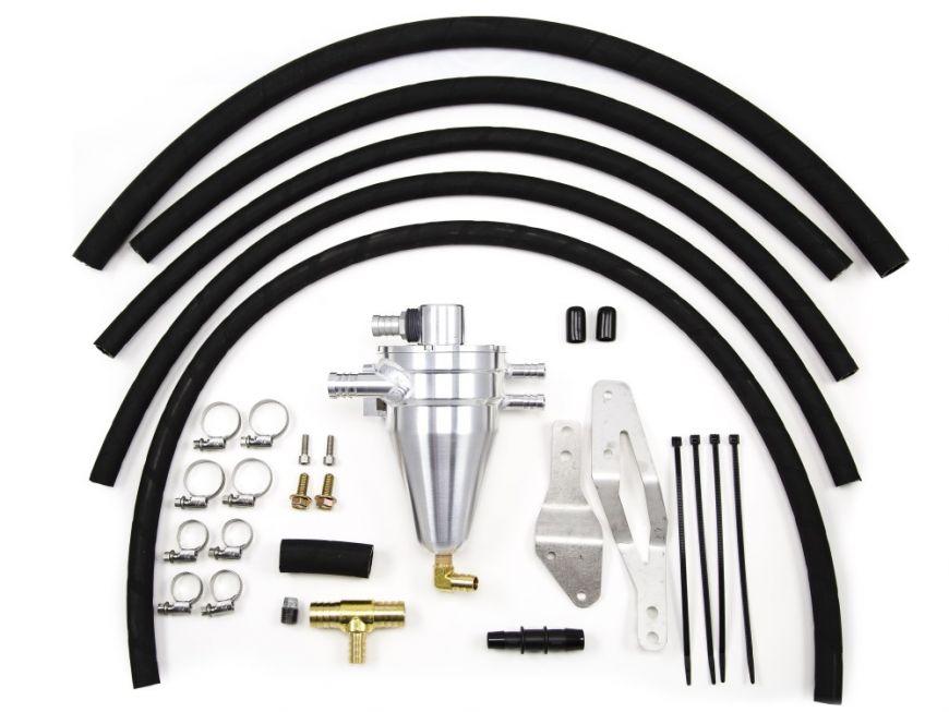 Killer B 02-07 WRX/STi GD Air/Oil Separator (Complete Kit w/Hosing + Clamps) - eliteracefab.com