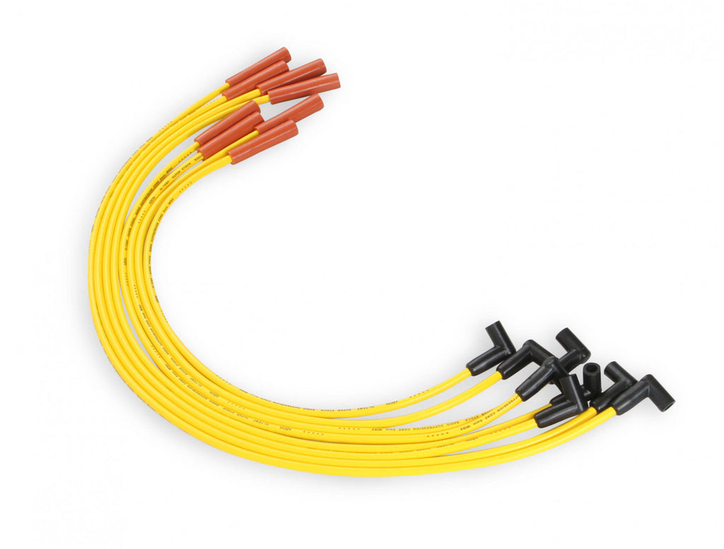 ACCEL Spark Plug Wire Set - Super Stock Graphite Core 8mm - Chevy / GMC 454 - Yellow - eliteracefab.com