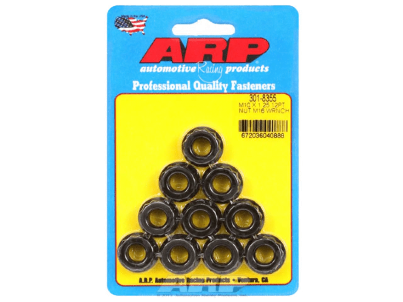 ARP 10mm x 1.25 12 Point Nut (1) 300-8344 - eliteracefab.com