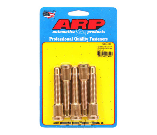 ARP 1/2-20 Wheel Stud Kit - 2.970, .568 Knurl, Press-In, Right Hand Thread, Set of 5 - eliteracefab.com