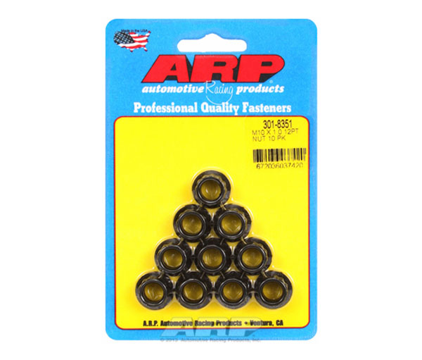 ARP M10 x 1.0 12pt Nut Kit (pkg of 10).