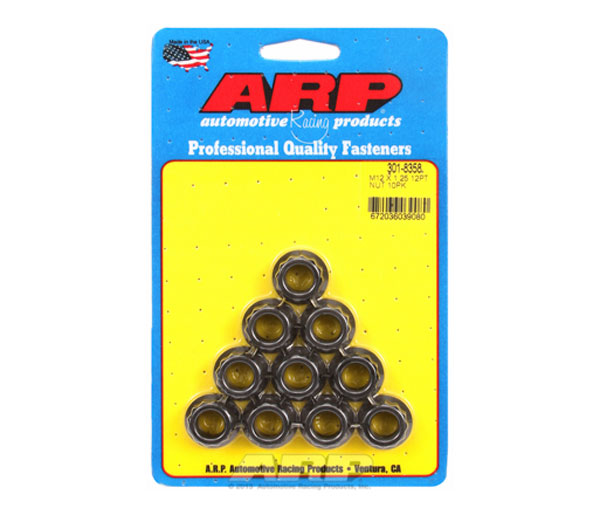 ARP M12 x 1.25 12pt Nut Kit - eliteracefab.com