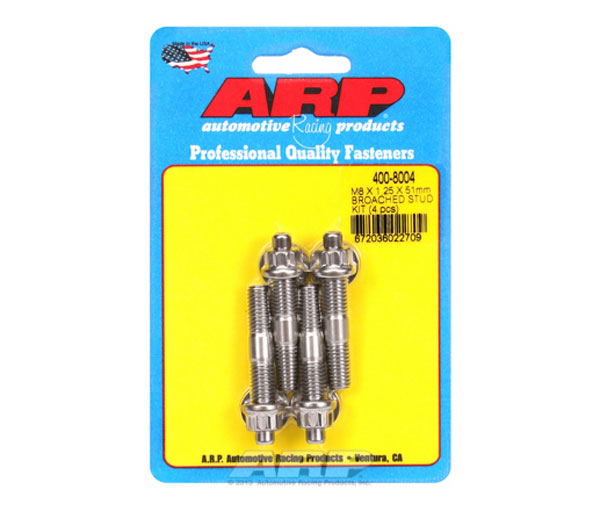 ARP Stainless Steel Stud Kit - (4) M8 x 1.25" x 51mm - eliteracefab.com