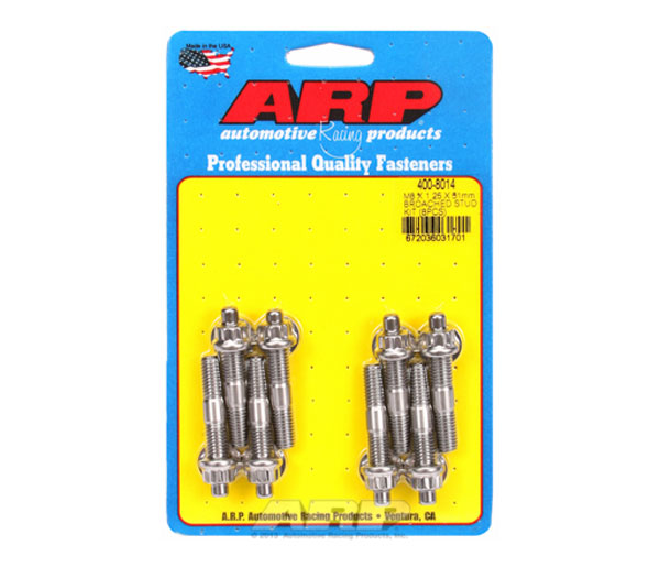 ARP Sport Compact M8 x 1.25 x 51mm Stainless Accessory Studs (8 pack) - eliteracefab.com