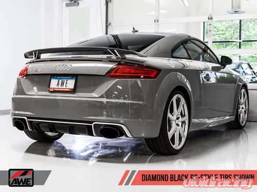 AWE Tuning 18-19 Audi TT RS 2.5L Turbo Coupe 8S/MK3 SwitchPath Exhaust w/Diamond Black RS-Style Tips - eliteracefab.com