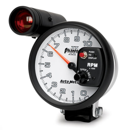Autometer 5 inch Pedestal Mount 10000 RPM Shift-Lite Tachometer 7599