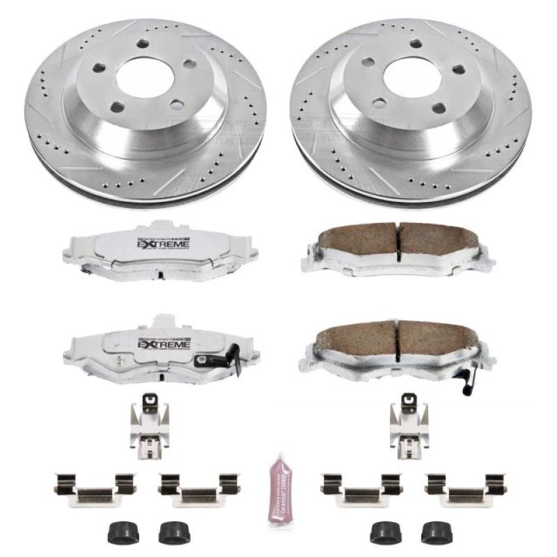 Power Stop 98-02 Chevrolet Camaro Rear Z26 Street Warrior Brake Kit - eliteracefab.com