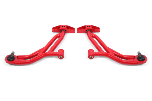 BMR Suspension 05-14 Ford Mustang Lower A-Arms - Red - Non-Adjustable - eliteracefab.com