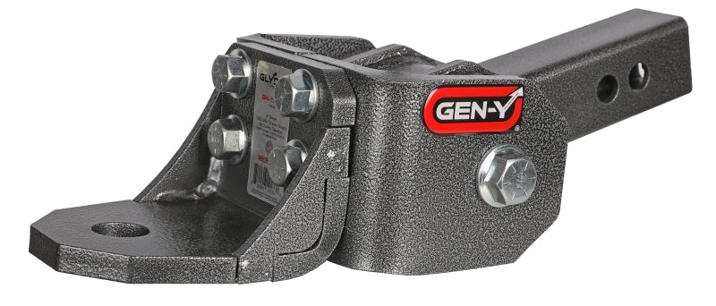 Gen-Y Glyder Torsion-Flex 2in Shank 2in drop 7K Hitch w/Ball Platform/1in Diameter Mounting Hole