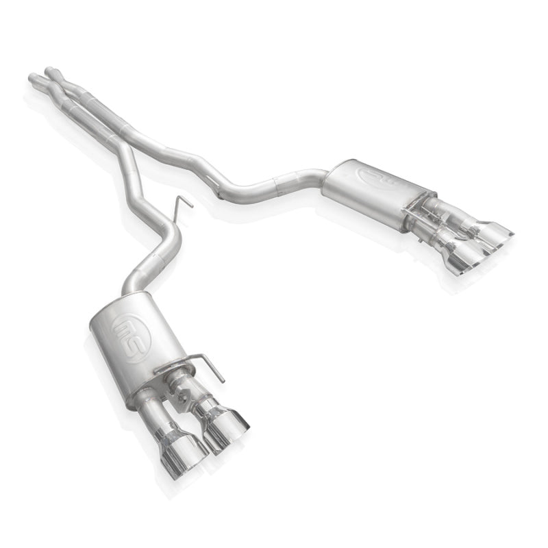 Stainless Works 2020 Ford GT500 Redline Catback X-Pipe Exhaust Factory Connect - Polished Tips - eliteracefab.com