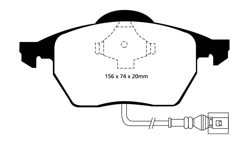 EBC 99-06 Audi TT 1.8 Turbo Redstuff Front Brake Pads - eliteracefab.com