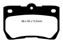 Load image into Gallery viewer, EBC 06-07 Lexus GS300 3.0 Yellowstuff Rear Brake Pads - eliteracefab.com