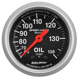 AutoMeter GAUGE; OIL TEMP; 2 1/16in.; 60-140deg.C; MECHANICAL; SPORT-COMP