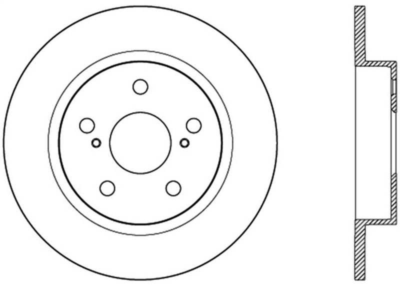 StopTech 11-13 Scion tC Rear Slotted Right Sport Brake Rotor - eliteracefab.com