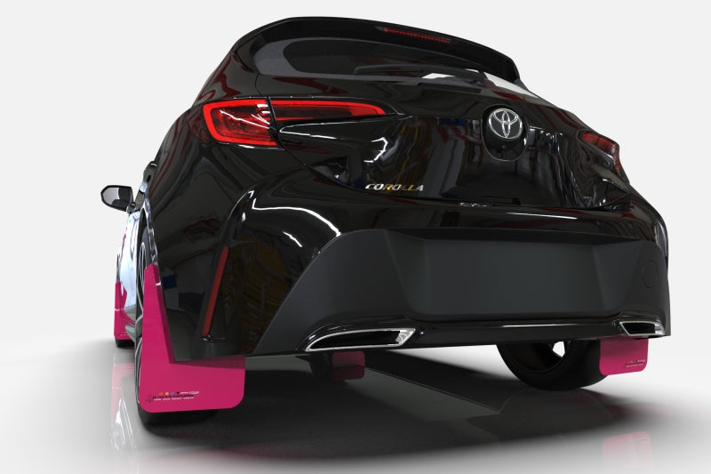 Rally Armor 17-22 Tesla Model 3 Pink Mud Flap BCE Logo