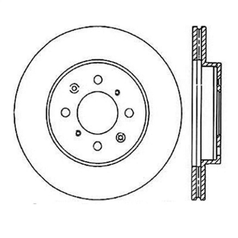 StopTech Power Slot 90-01 Integra (exc. Type R) /90-05 Civic EX/94-95 Civic SI wABS/99-03 Civic SI/ - eliteracefab.com