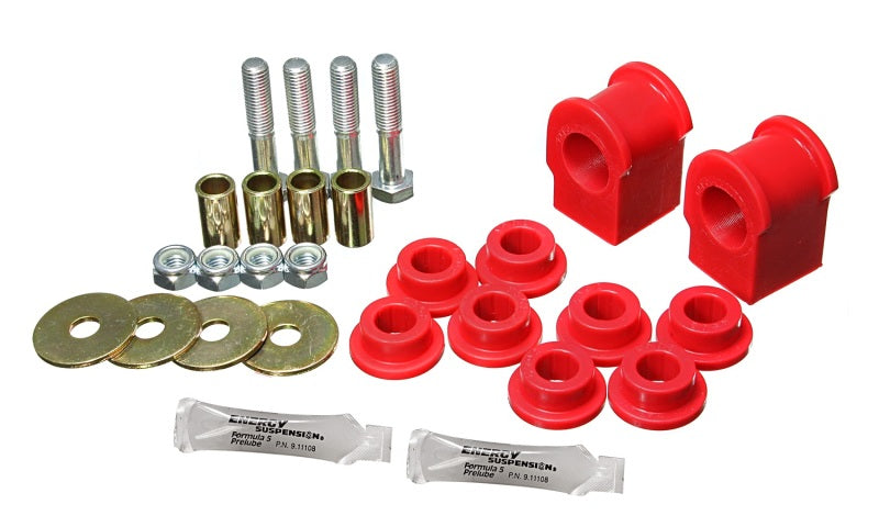 Energy Suspension 2005-07 Ford F-250/F-350 SD 2/4WD Rear Sway Bar Bushing Set - 1-1/8inch - Red - eliteracefab.com