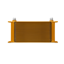 Load image into Gallery viewer, Mishimoto Universal 19 Row Oil Cooler - Gold - eliteracefab.com