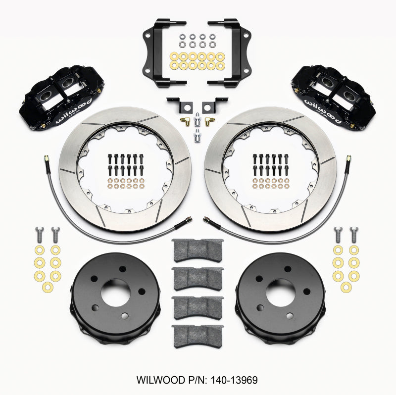 Wilwood Narrow Superlite 4R Rear Kit 12.88in 2007-up Jeep JK w/Lines Wilwood