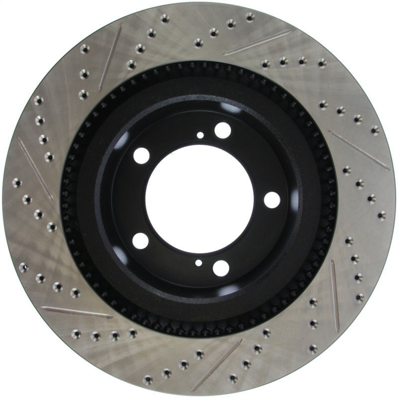 StopTech 07-09 Toyota Tundra / 08-09 Toyota Sequoia Front Left Slotted & Drilled Rotor - eliteracefab.com