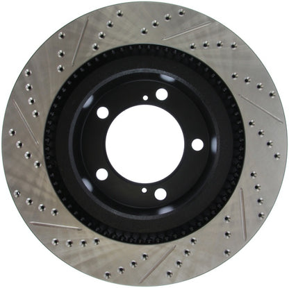 StopTech 07-09 Toyota Tundra / 08-09 Toyota Sequoia Front Left Slotted & Drilled Rotor - eliteracefab.com