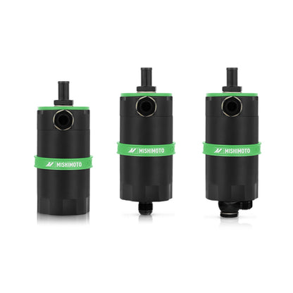 Mishimoto Universal Baffled Oil Catch Can - Green Mishimoto
