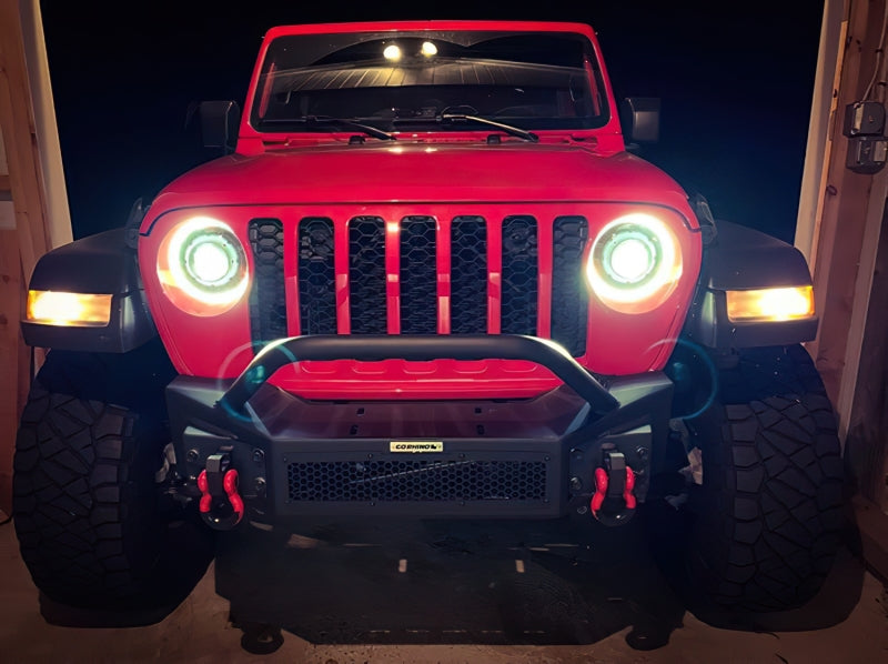 Oracle Jeep JL/Gladiator JT Oculus Switchback Bi-LED Projector Headlights - Amber/White Switchback - eliteracefab.com