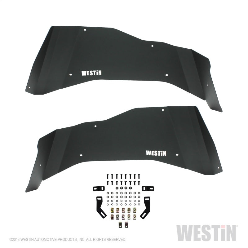 Westin 07-18 Jeep Wrangler JK Inner Fenders - Rear - Textured Black - eliteracefab.com