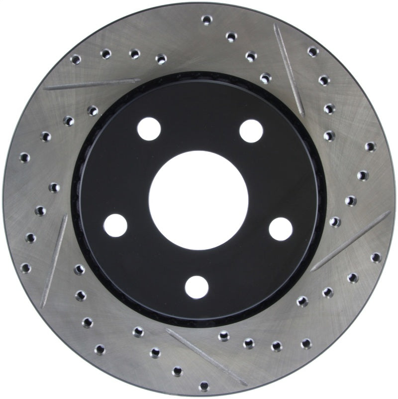 StopTech 07-13 Jeep Wrangler Slotted & Drilled Left Front Rotor Stoptech