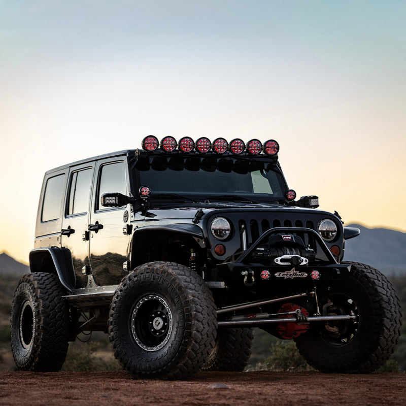 Rigid Industries 360-Series 4in LED Off-Road Spot Beam - Red Backlight (Pair) - eliteracefab.com