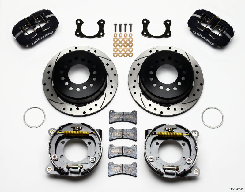 Wilwood Dynapro Low-Profile 11.00in P-Brake Kit Drilled Small Ford 2.50in Offset Wilwood