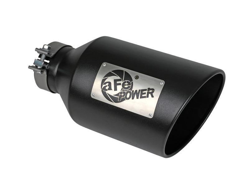 aFe Power MACH Force-Xp 409 Stainless Steel Clamp-on Exhaust Tip Black aFe